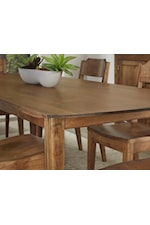 Vaughan Bassett Crafted Cherry - Medium Rustic 60" Round Dining Table with Metal Base