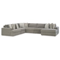 Contemporary 6-Piece Sectional with Chaise