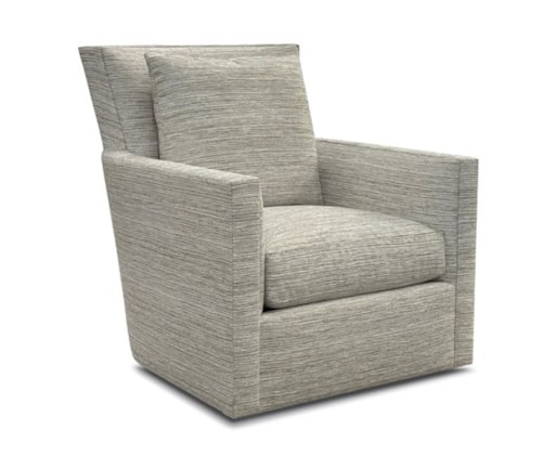 Swivel Chair with Nailhead Trim