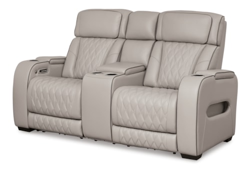 Power Reclining Loveseat With Console