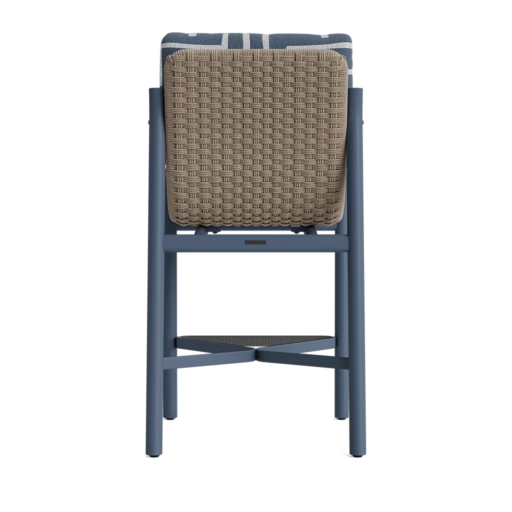 Modern Cushioned Woven Barstool