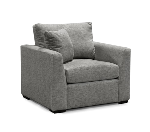 Transitional Chair with Block Legs