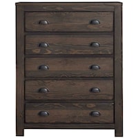 Transitional 5-Drawer Bedroom Chest