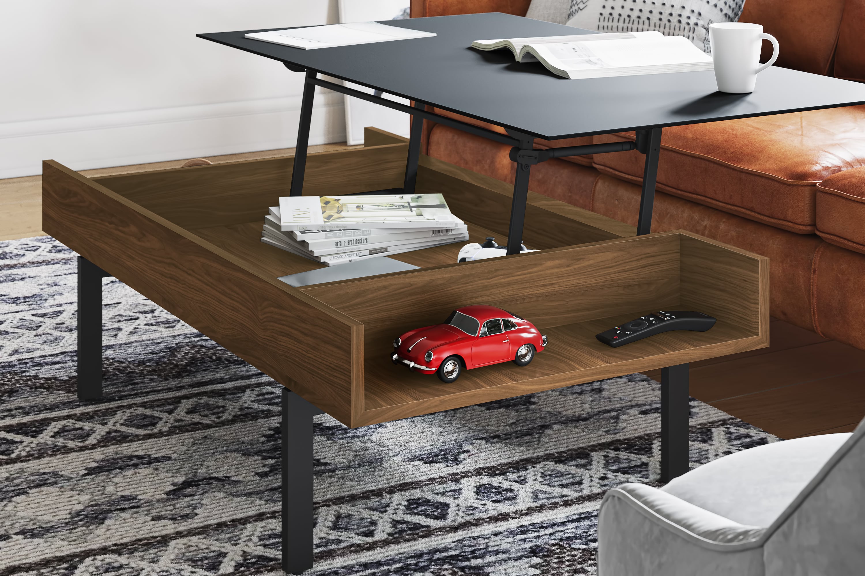 BDI Reveal Lift Top Coffee Table