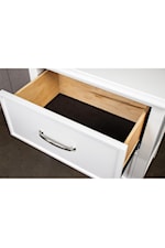 Riverside Furniture Talford Cotton Casual 1-Drawer Nightstand