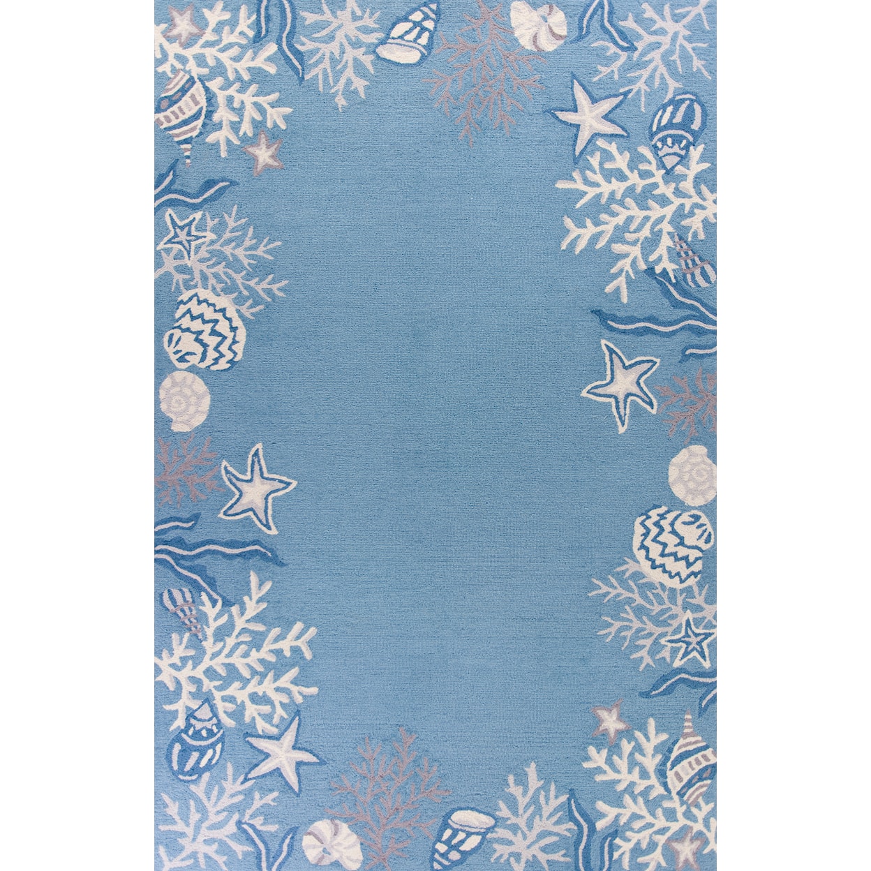 Kas Sonesta 3'3" X 5'3" Sea Blue Coastal Area Rug