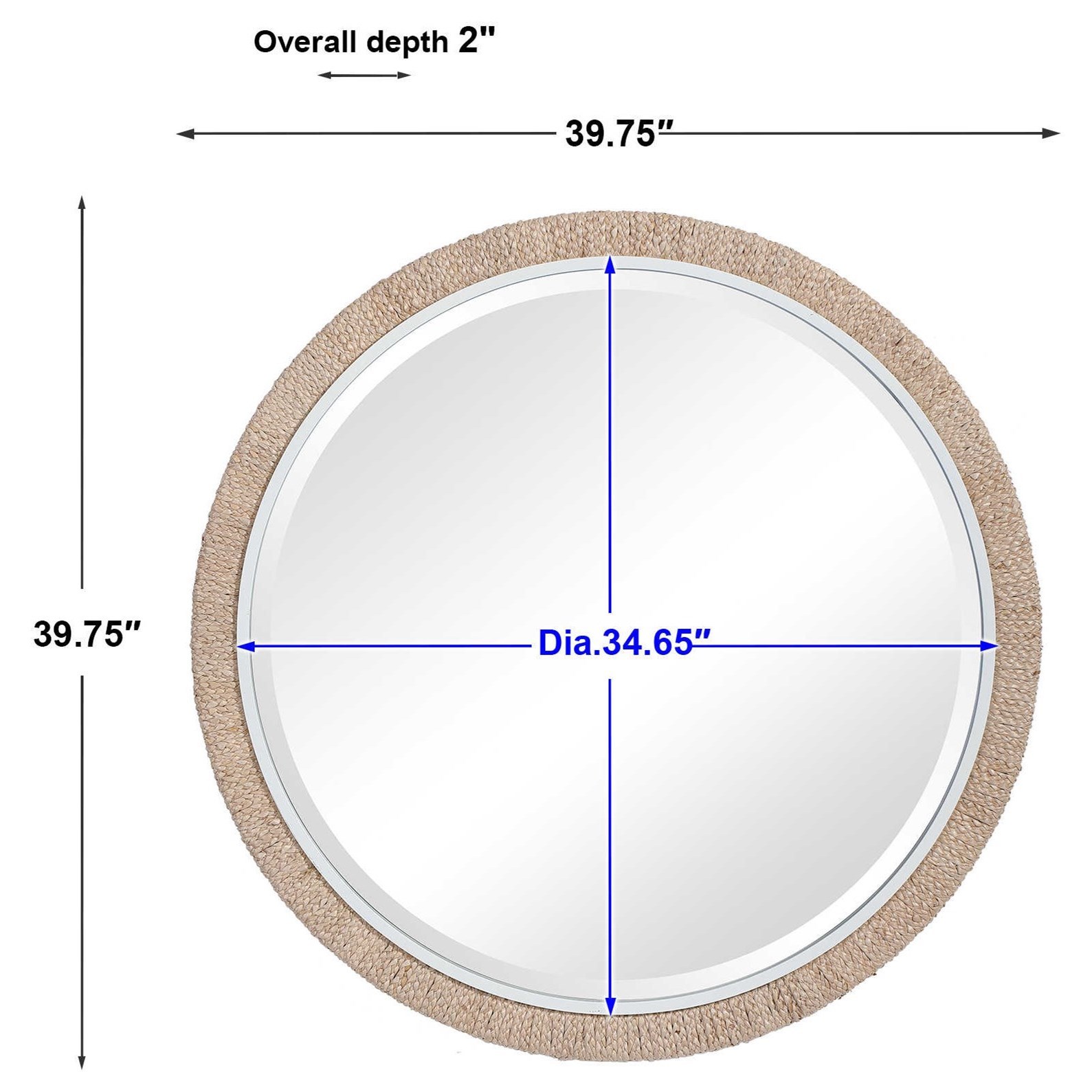 Uttermost Mirrors - Round Carbet Round Mirror