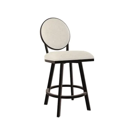Angled Swivel w/ Back Barstool