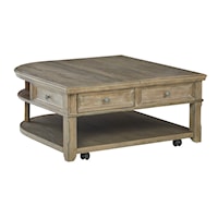 Lift-Top Coffee Table with Casters