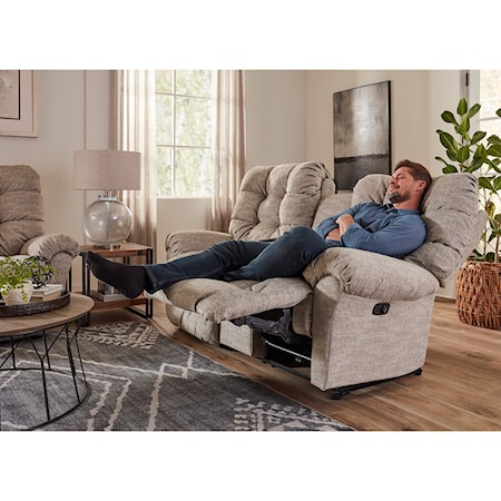 Power Tilt Headrest Rocker Console Loveseat