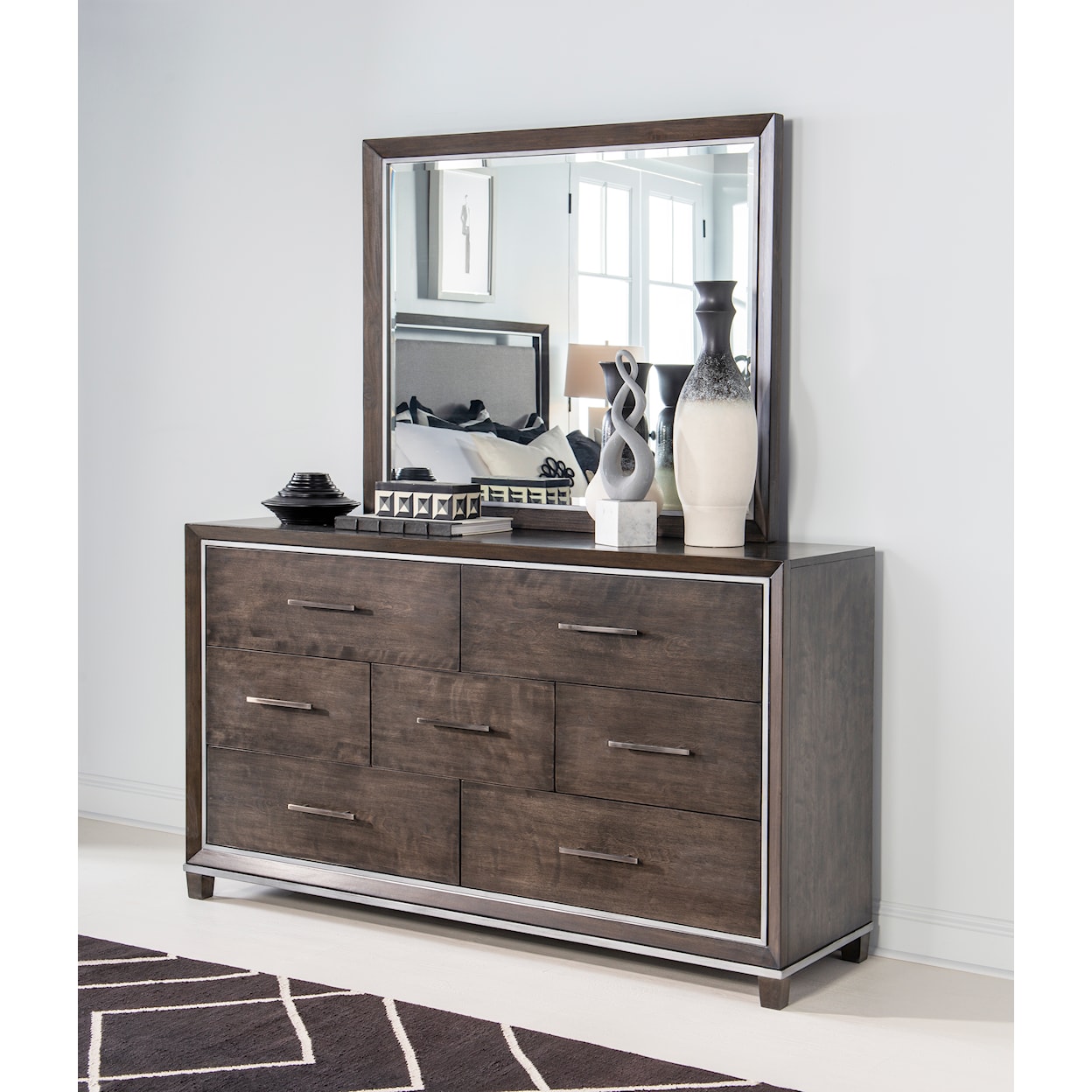 Legacy Classic Counter Point Dresser and Mirror Set