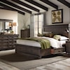 Liberty Furniture Thornwood Hills 4-Piece Two Sided Storage King Bed Set