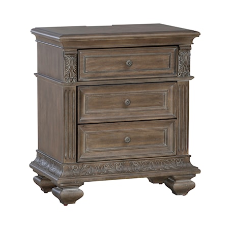 3-Drawer Nightstand