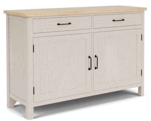 Cottage Two-Tone Buffet with Adjustable Shelves