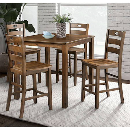 5-Piece Counter Height Table Set