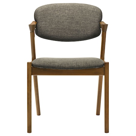 Malone Padded Wood Dining Arm Chair