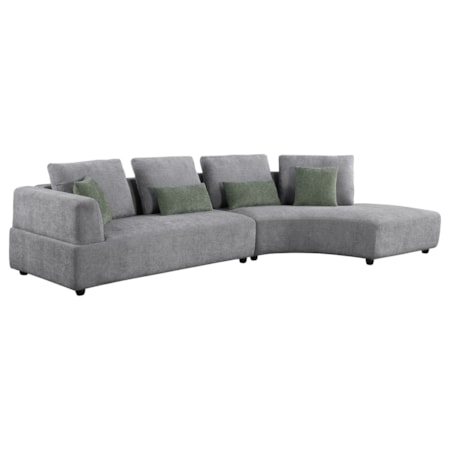 Toscano 134-inch Sectional Sofa