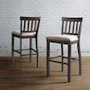 Elements International Stone 30" Slat Back Bar Stool