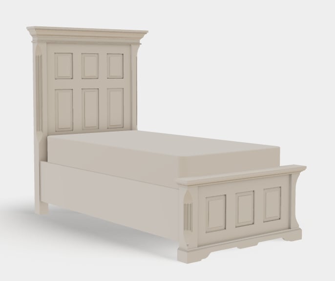 Twin XL Panel Bed Right Drawerside