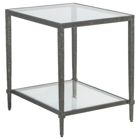 Claret Rectangular End Table