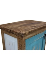 Cottage Creek Furniture Serenity Rustic Tri-Color Storage Cabinet with Removable Shelves