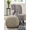 Ashley Furniture Signature Design Poufs Latricia Natural Pouf