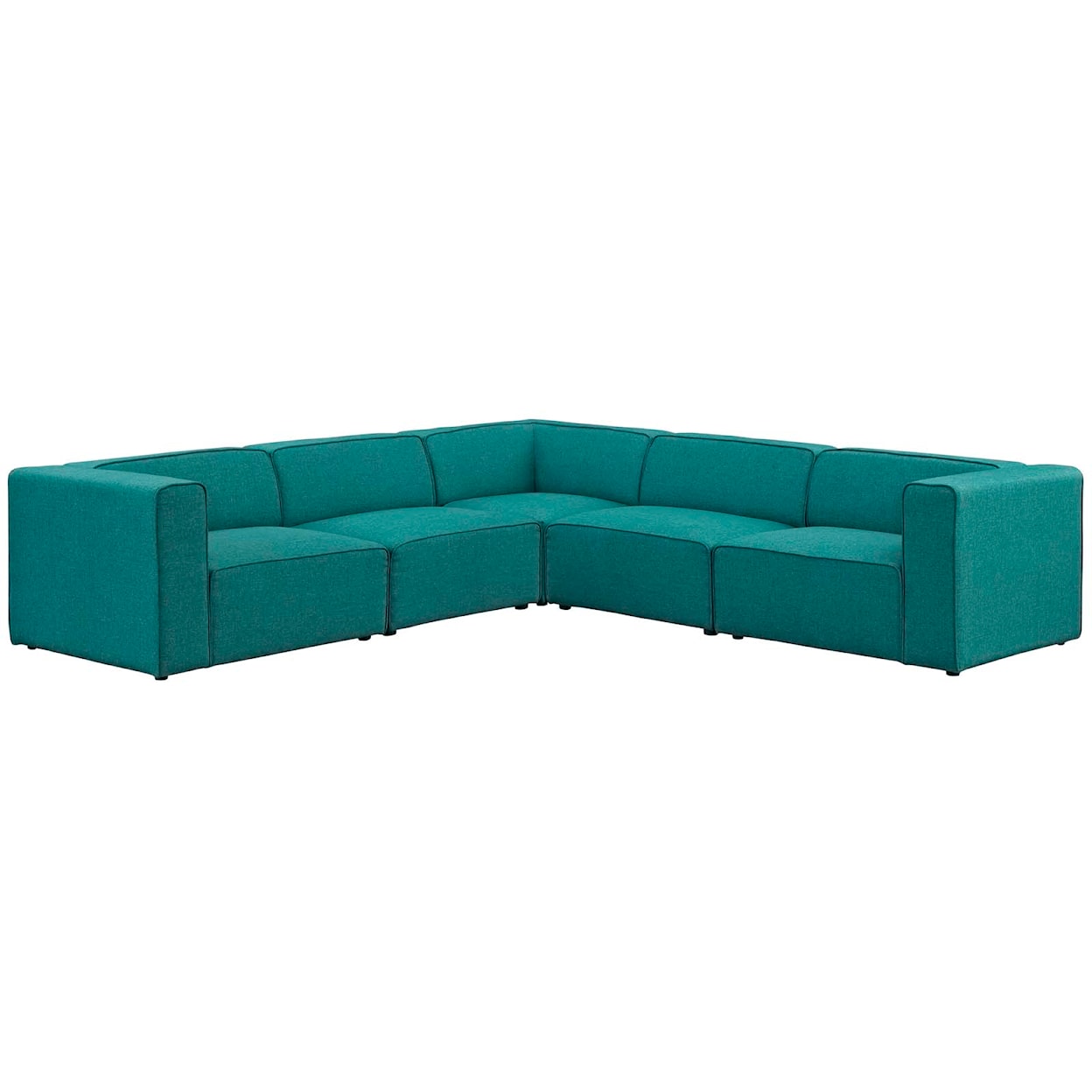 Modway Mingle 5 Piece Sectional Sofa Set