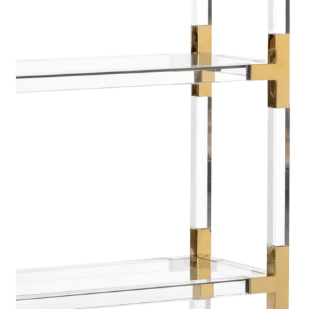 Gainsboro Etagere - Brass