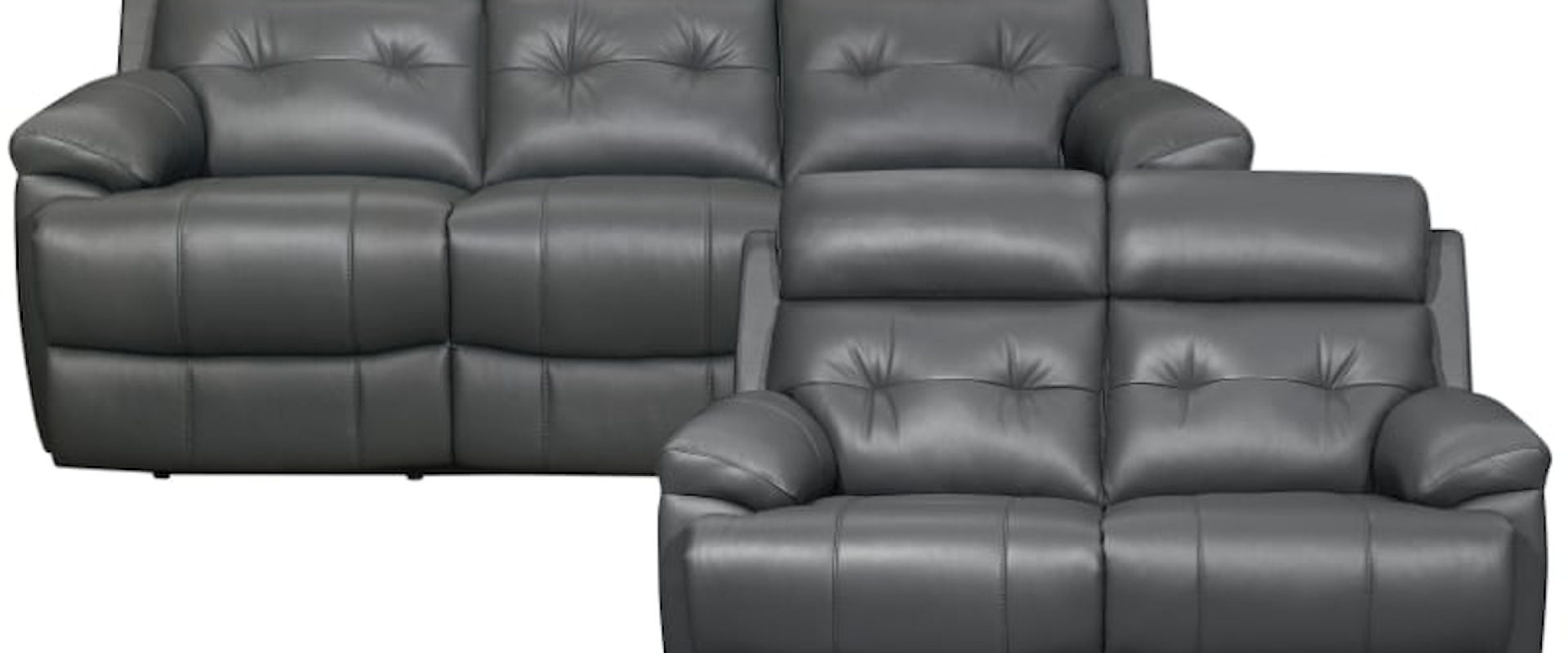 Contemporary 2-Piece Living Room Recliner Set