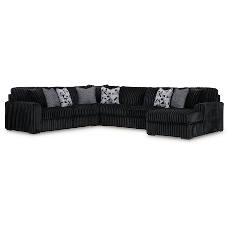 4-Piece Sectional with Chaise