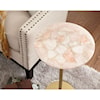 Prime Rosie Rose Quartz Top Chairside End Table