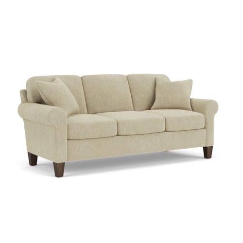Transitional Sofa with Tapered Legs