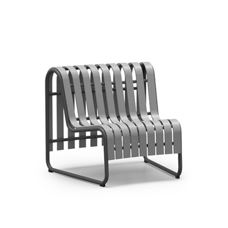 Surf Armless Inside Radius Chat Chair