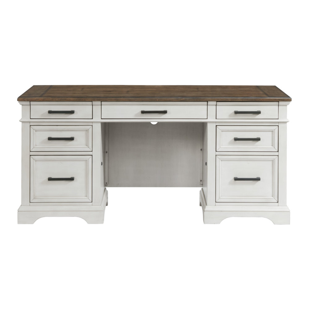 desk with locking file drawer