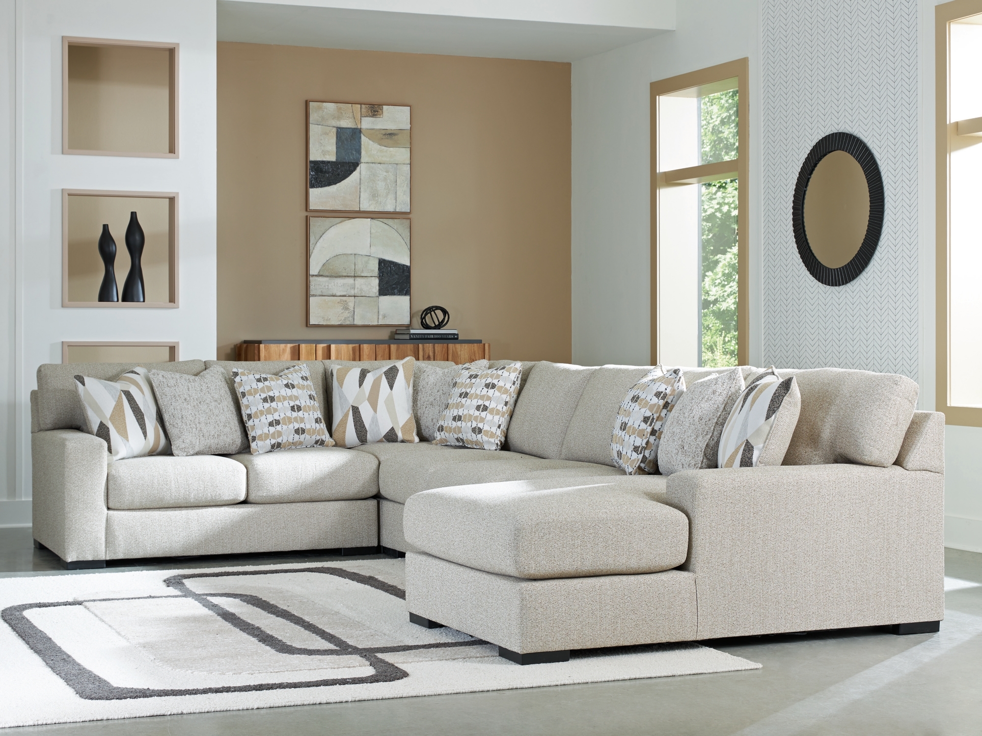 5-Piece Sectional With Chaise