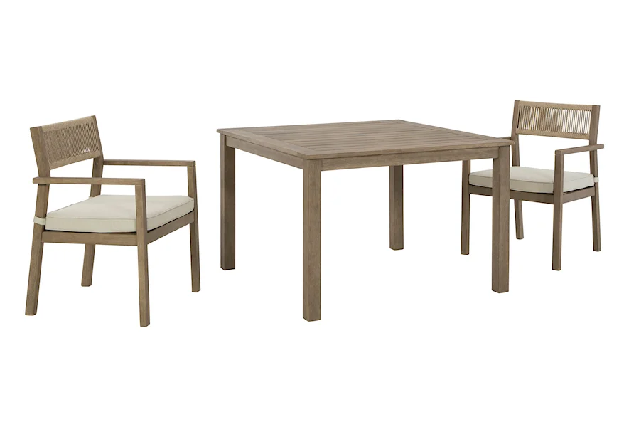 Aria Plains 3-Piece Outdoor Dining Set by Signature Design by Ashley at Esprit Decor Home Furnishings