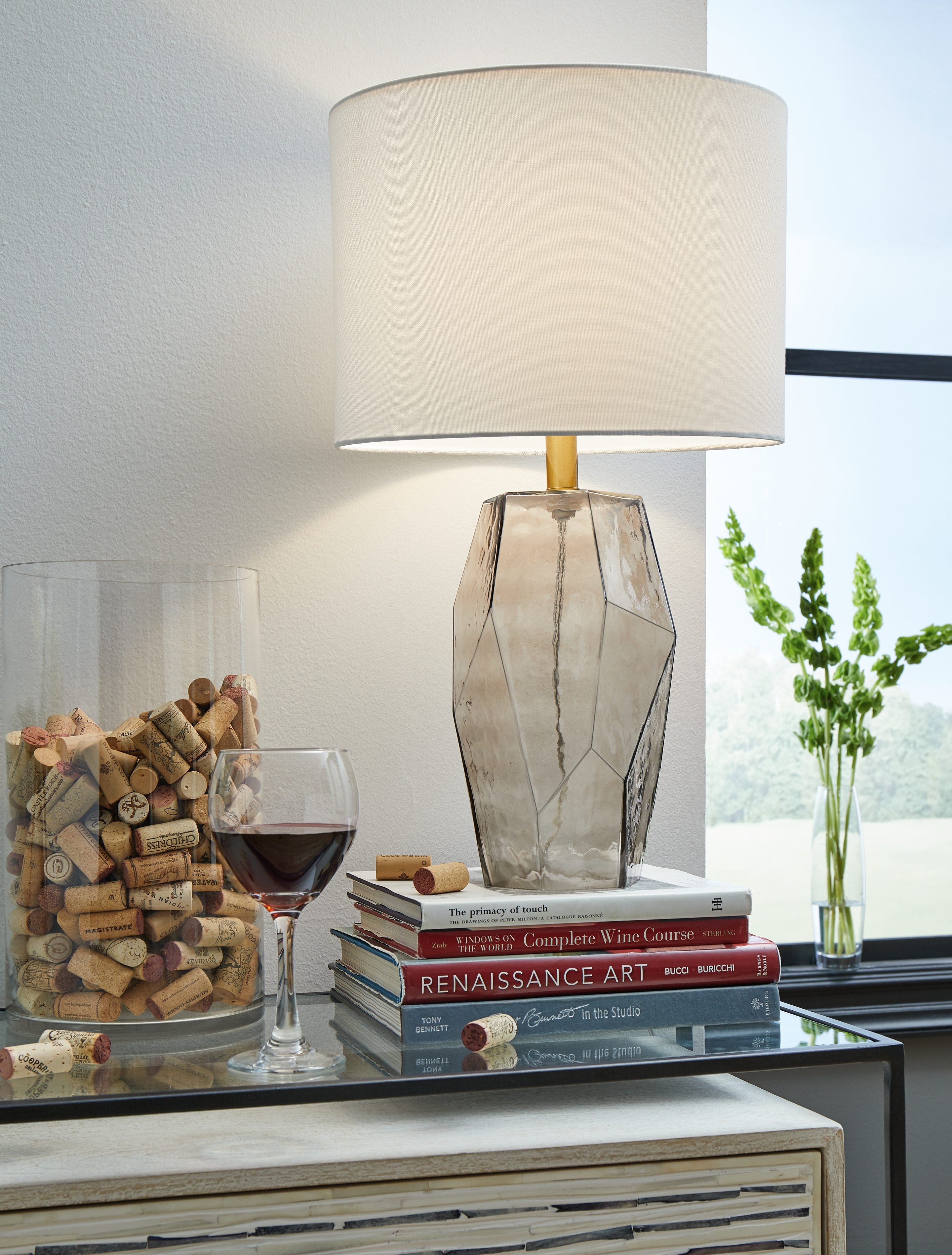 Glass Table Lamp