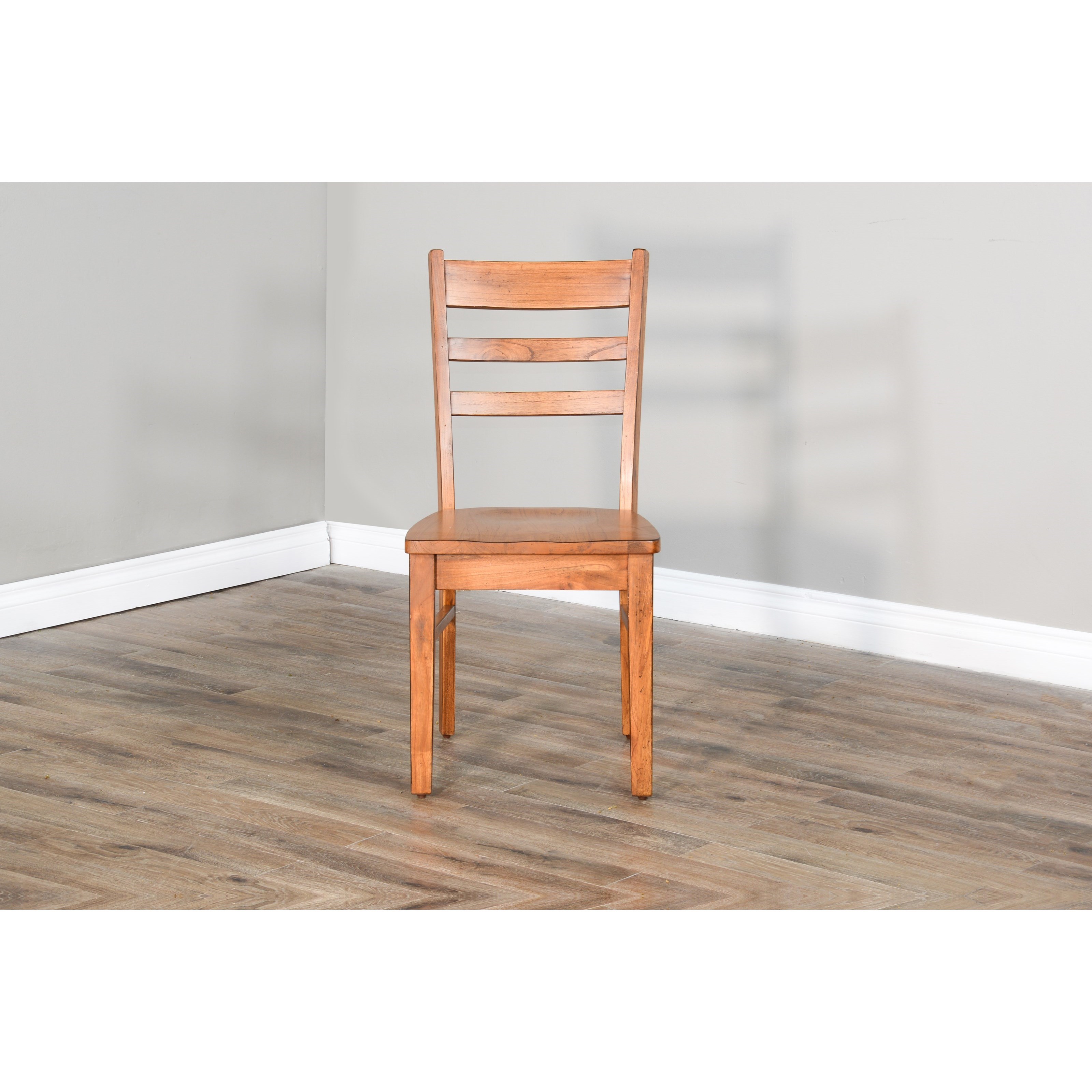 Ladderback Chair with Wood Seat