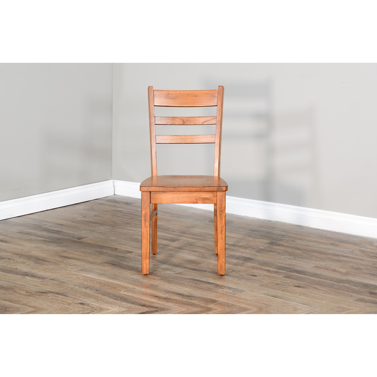 Sunny Designs   Ladderback Chair with Wood Seat