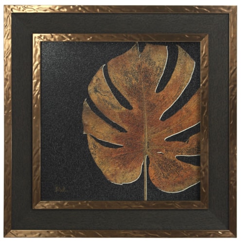 Textured Print Custom Framed in Copper