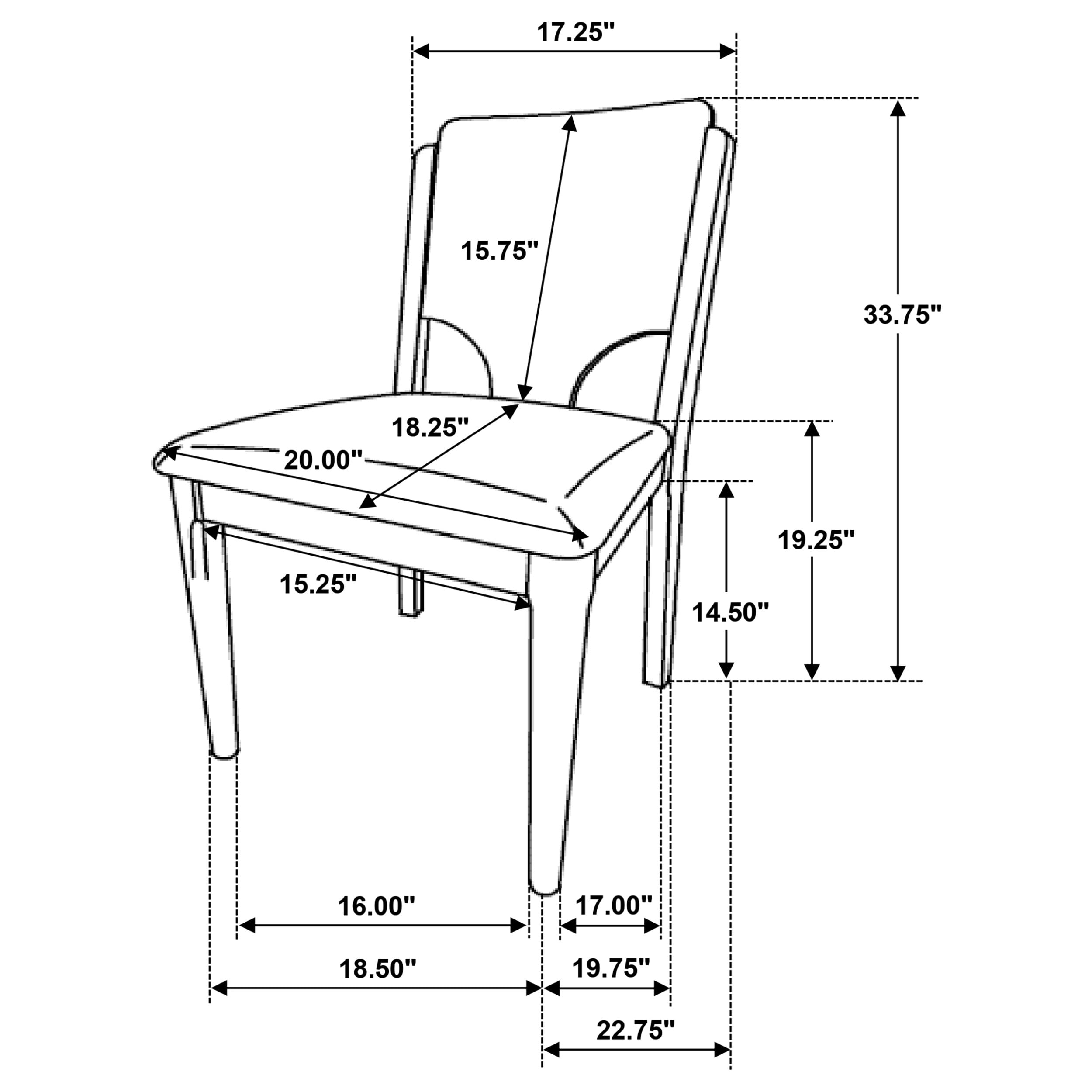 Coaster Biltmore Crestmore Dining Chair Seat