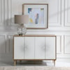 Uttermost Dani Dani 4 Door White Cabinet