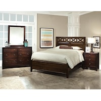 Transitional 5-Piece Queen Bedroom Group