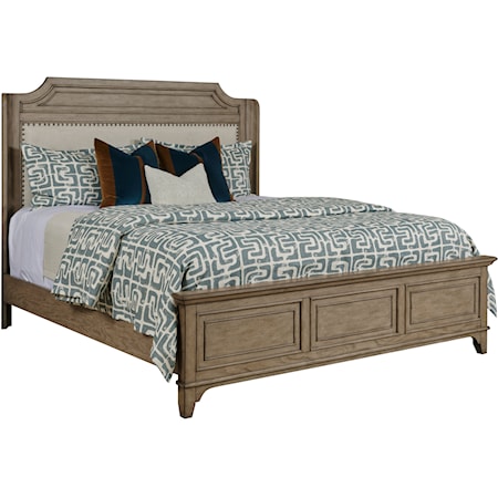 Engels Cal King Upholstered Bed - Complete