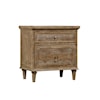 Emerald Interlude 2-Drawer Nightstand W/Power Outlet Sandstone