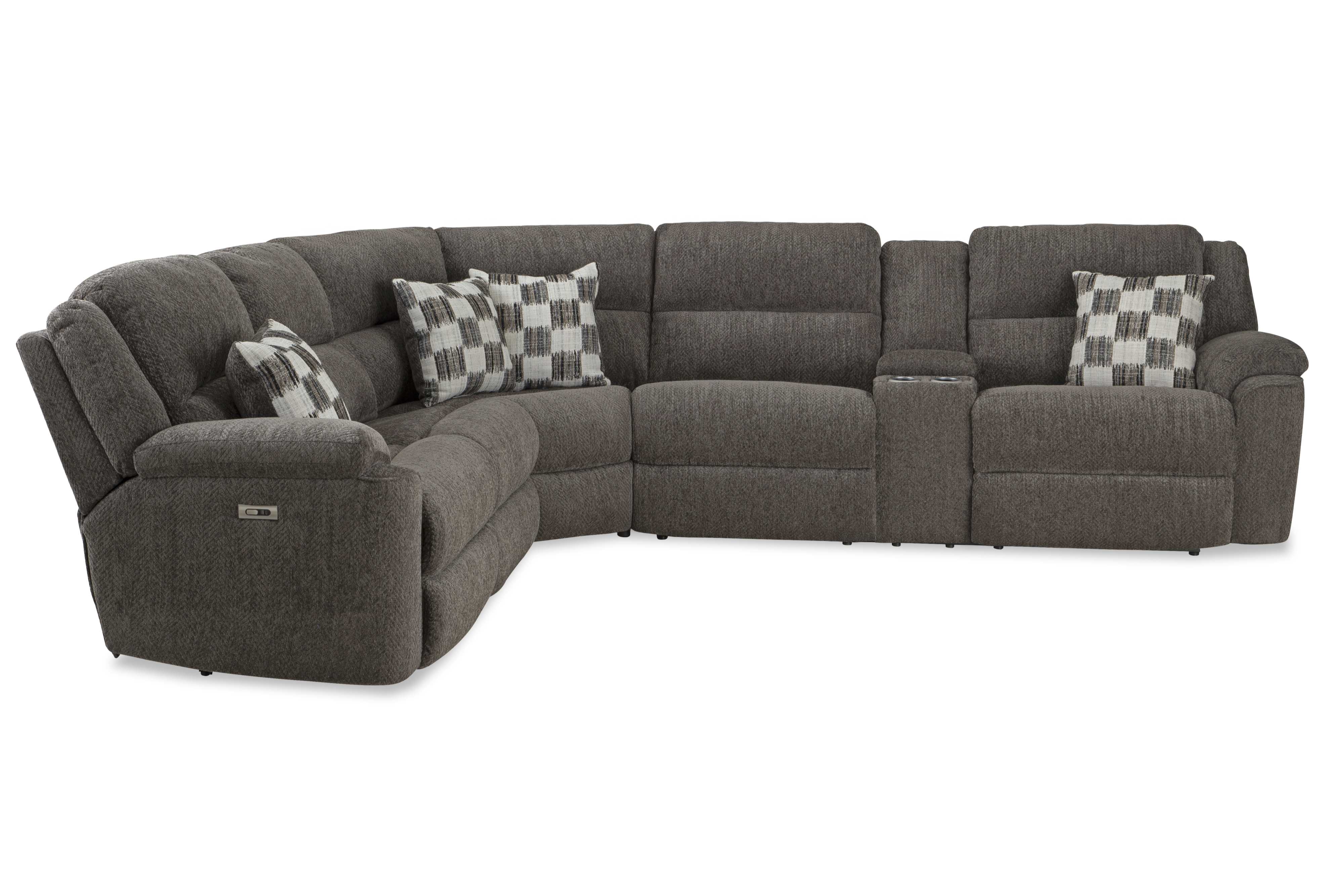 Leather Italia USA Adell 9914817 5pc Sectional | Johnny Janosik