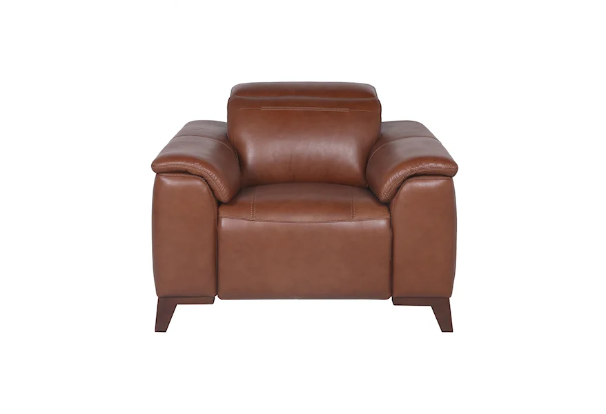 Bergamo Dual-Power Leather Recliner by Steve Silver at A1 Furniture & Mattress