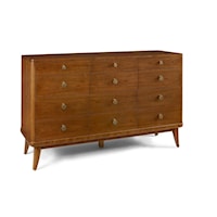 Mid-Century Modern 12-Drawer Dresser