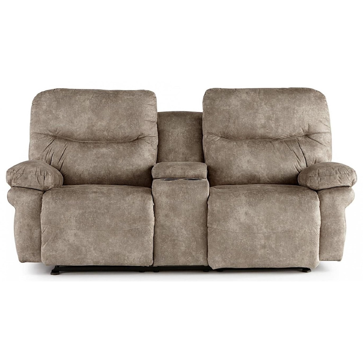 Bravo Furniture Leya Manual Space Saver Loveseat with Console