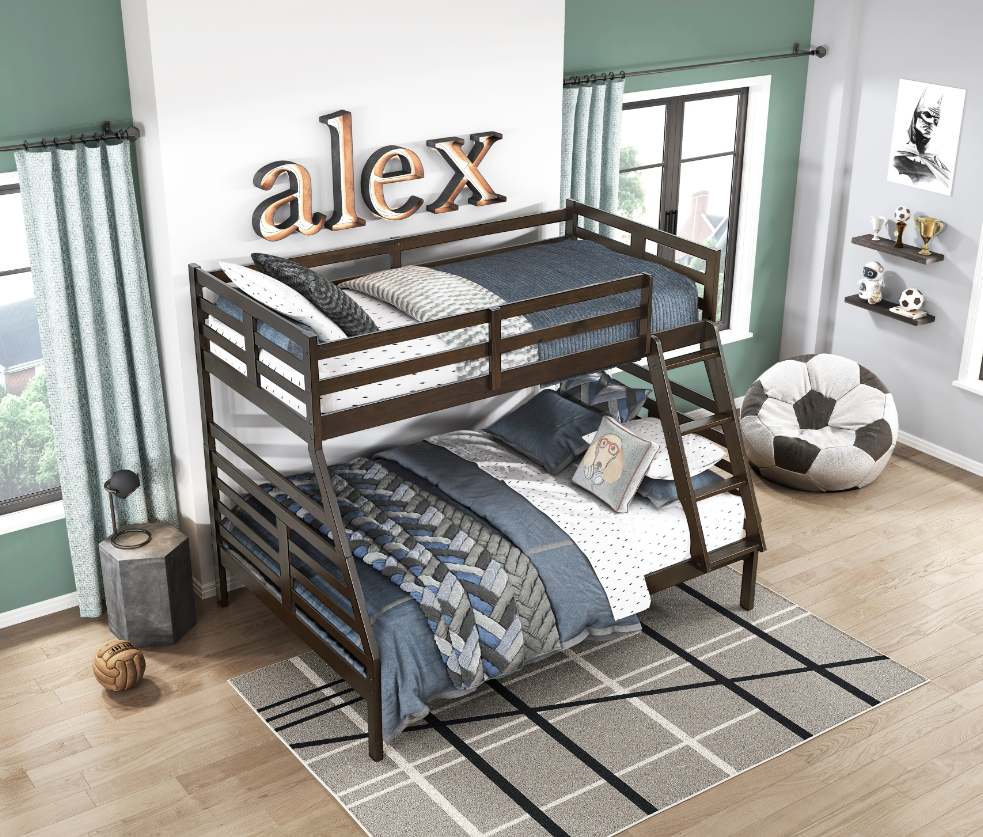 Homelegance Darden Twin over Full Bunk Bed